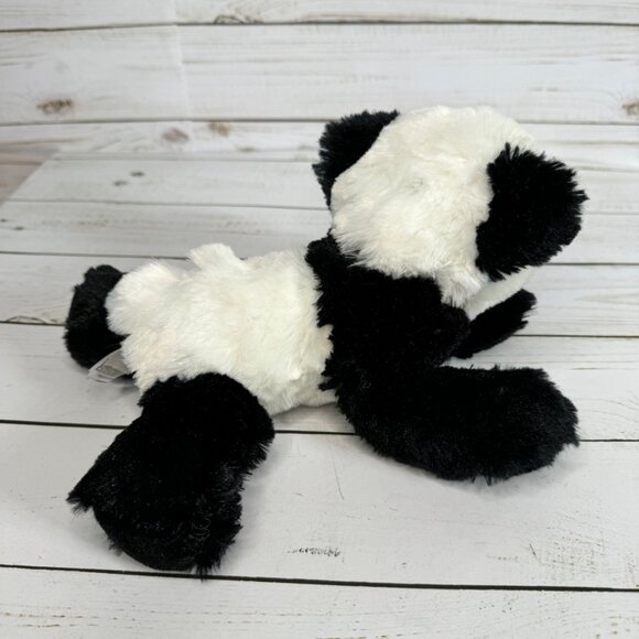 Aurora World Realistic Panda 10" Plush Stuffed Animal Black White Laying Down - Picture 3 of 7